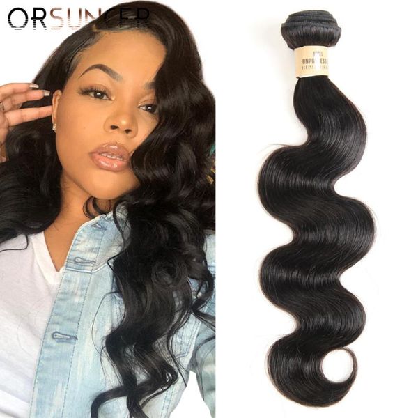 

human hair bulks orsuncer 10"-26"peruvian body wave bundle weave non-remy 3/4 bundles deal medium ratio natural for women, Black