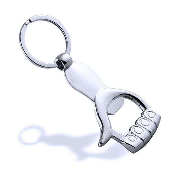 

keychains personalized creative palm bottle opener metal keychain portable pendant, Silver