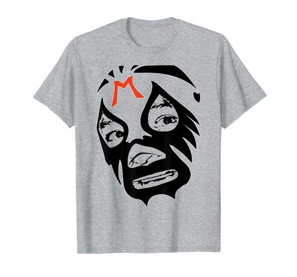 

feel-ink mil mascaras lucha libre mexican wrestler legend t-shirt, White;black
