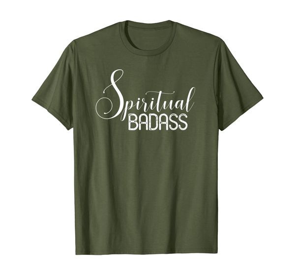

spiritual badass t-shirt men and women styles, White;black