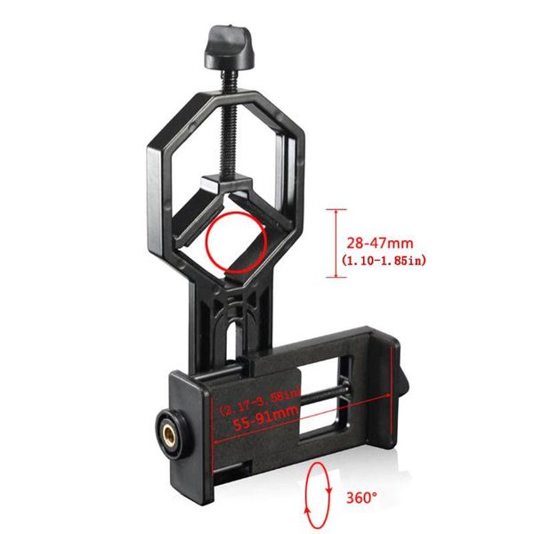 

adjustable metal/abs phone adapter stand holder microscope telescope clip mount x3ud cell mounts & holders