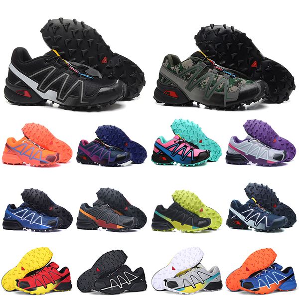 Preço mais baixo Speed Cross 3 CS Trail Running Shoes Mens Speedcross 4 Women Trainers Hiking Zapatos Lightweight Walking Jogging Dropshipping