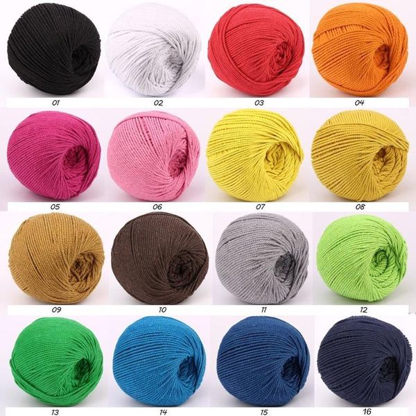 

yarn [colorful cotton rope] spot 2mm colored rope 3mm thread store decoration piping cords, Black;white