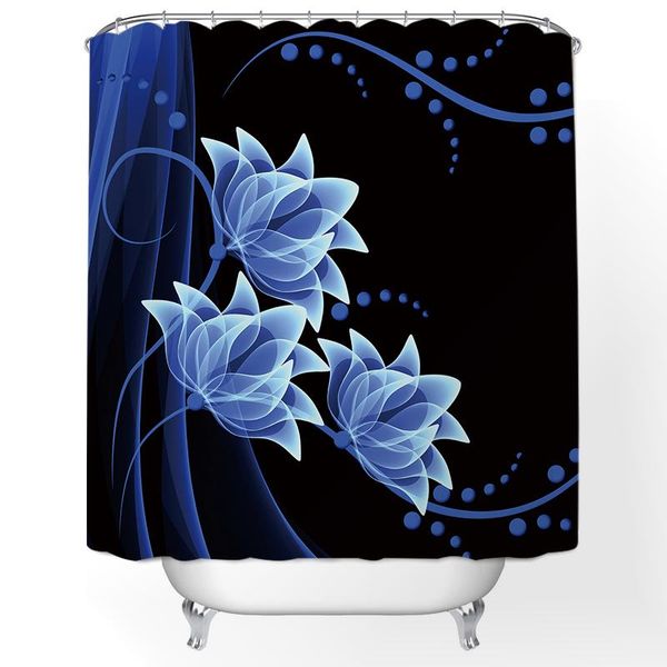 

shower curtains modern 3d pattern curtain bathroom sets for cortina hooks