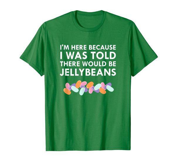 

i was told there would be jellybeans candy funny t-shirt, White;black