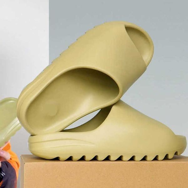 

yeesy slide women men slippers desert sand bone resin sandal bench foam runner sneakers indoor outdoor brown football basketball soccer shoe, Black