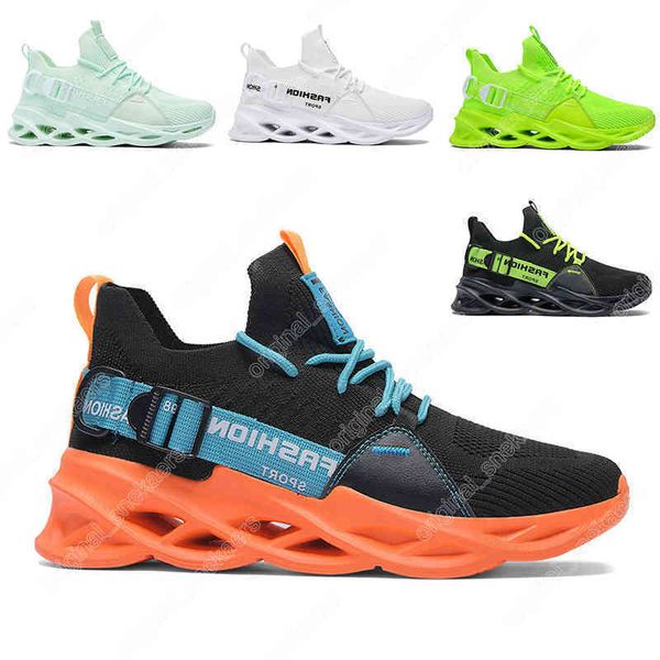 

non-brand women men fashion fashion 2023summer40-44 running shoes blade breathable shoe black white lake green volt orange yellow mens train
