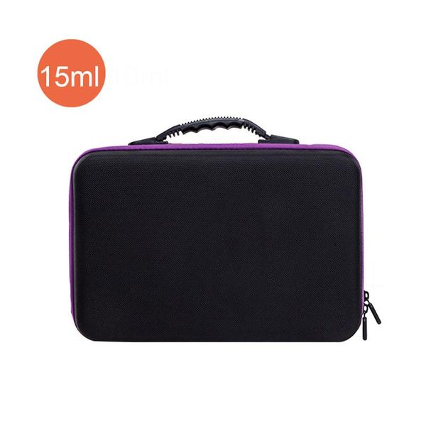 

grids essential oil holder eva anti scratch carrying case hard shell zippered large capacity mesh pocket bottles storage bags