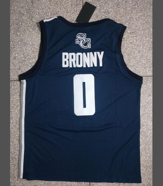 

ncaa brownie james jersey sierra canyon high school 0 navy blue all stitched, Black