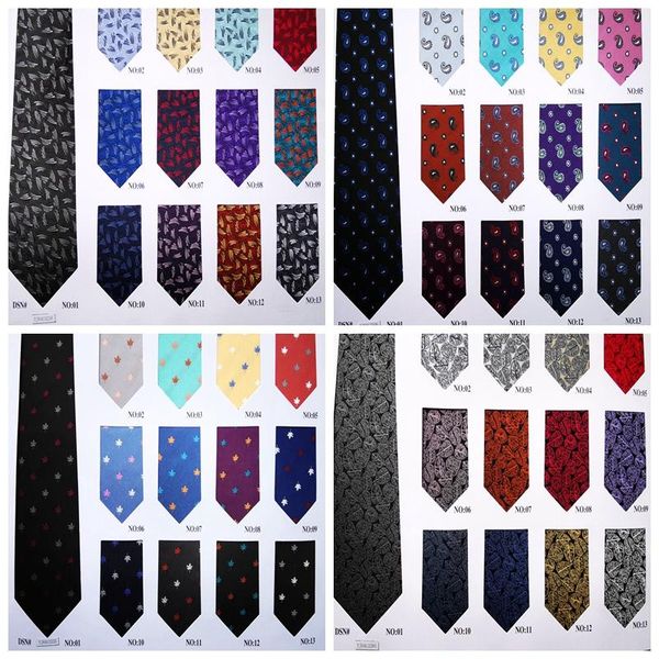 

bow ties polyester women's woven clothing material garment fabric 100pcs jacquard weave floral neckwear fashion men's tie, Black;gray