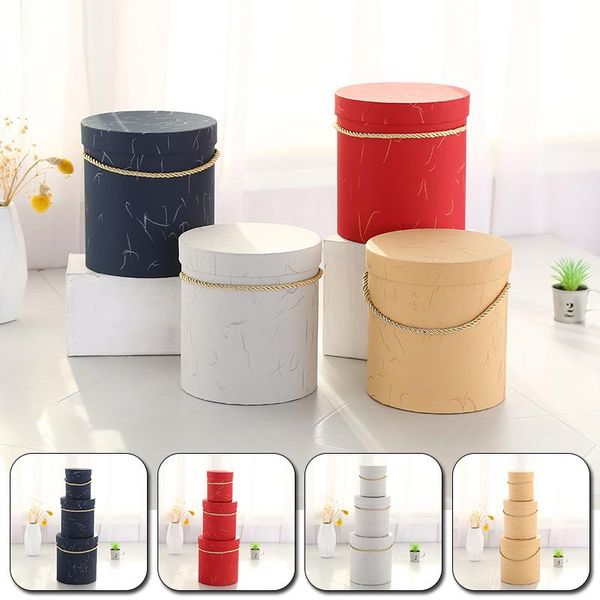 

bronzing plum gift packaging box mini round flower chocolate bucket party wedding birthday wrap