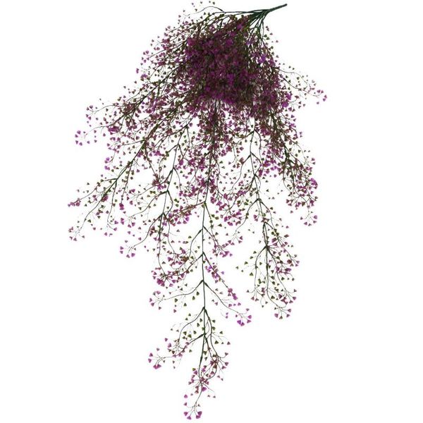 

artificial plants fake vine hanging flower plant garland leaf home garden wall decoration wedding parties supplies decorative flowers & wrea