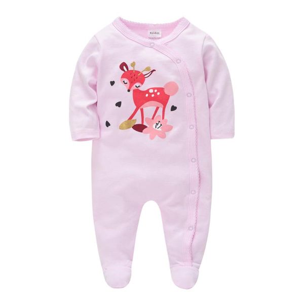 

roupas de baby girl clothes infant romper boys file cotton born girls body suit pajama kids cartoon jumpsuits, Blue