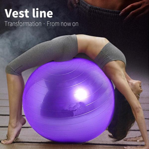 

yoga balls pvc thickened 45cm/55cm/65cm/75cm anti-burst ball stability pilates barre physical fitness exercise