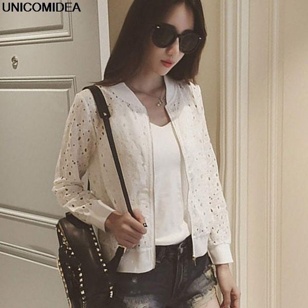 

women's jackets coat long sleeve office ladies s lace floral zipper up basic jacket casual autumn outwear clothes 0qtd, Black;brown
