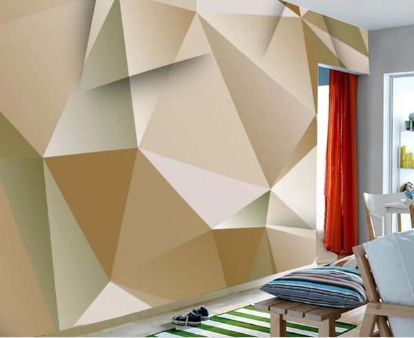 

wallpapers 3d abstract geometric living room background wall beautiful scenery