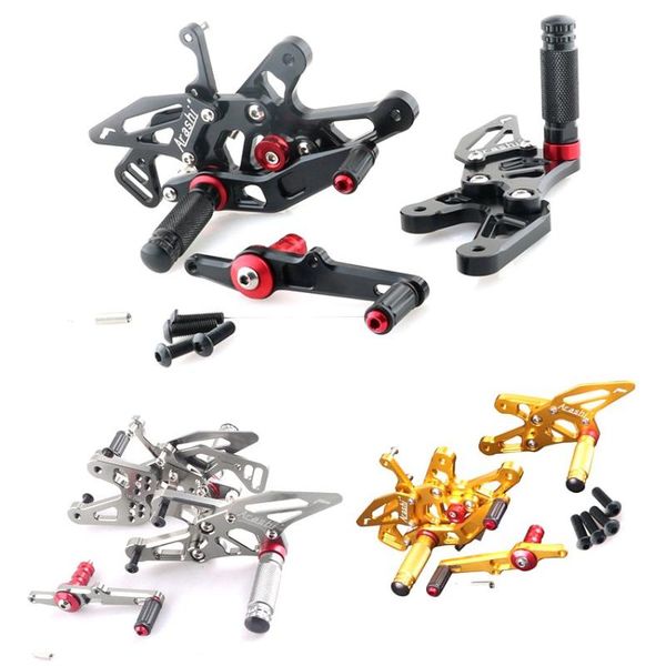 

pedals adjustable rearset foot rest pegs brake shift levers footrests for s1000rr 2021 motorcycle rear set cnc aluminum