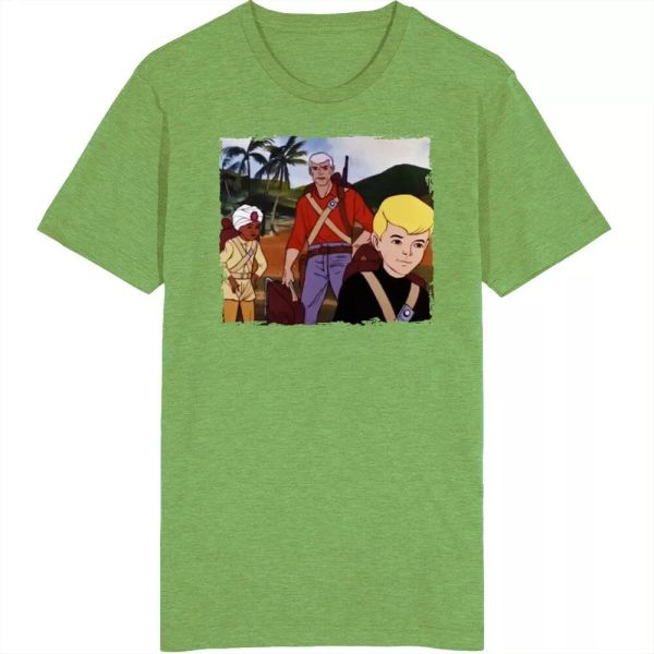 

jonny quest 60s tv show fan t shirt, White;black