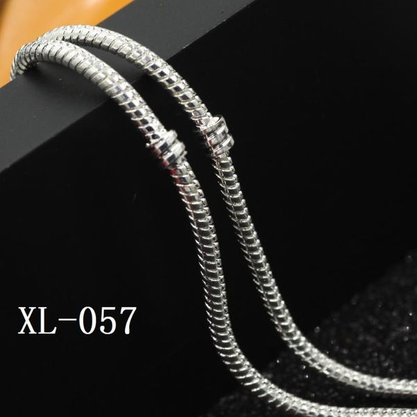 

3mm silver necklace wild temperament serpentine plated chain chains