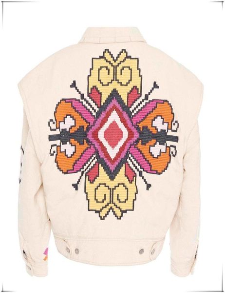 

women's jackets woman fashion long sleeves mosaic embroidered loose buttons cuffs ruffled shoulder 2021 fall winter, Black;brown
