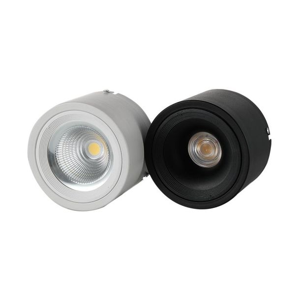 

ceiling lights surface mounted dimmable light 10w 15w 20w 25w ac85-265v down lamp cob led background lamps indoor lighting+led driver