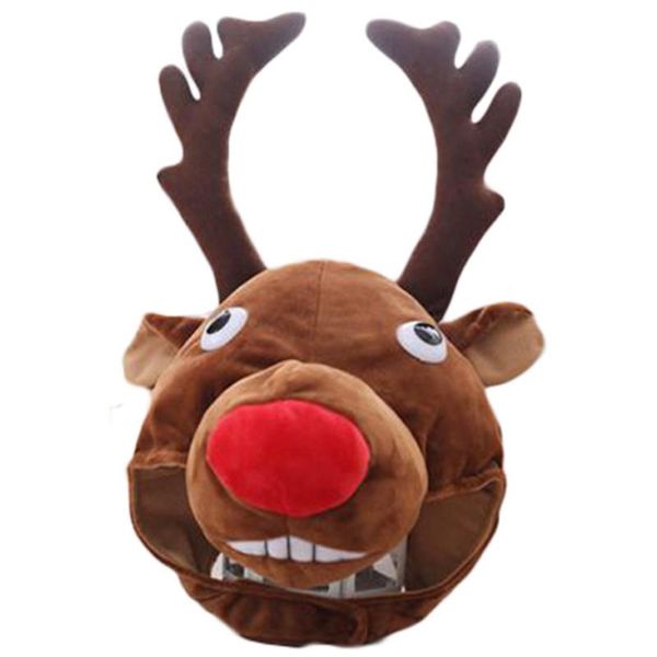 

party masks funny christmas elk hat hood animal adults teens festive fancy cosplay accessory