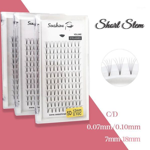 

seashine russian volume lashes short stem 3d/4d/5d/6d natural soft faux mink pre made eyelash extensions1