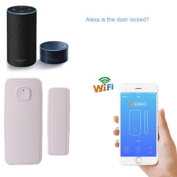 

smart wifi switch on the app wireless door sensor compatible alexa and google home iftmagnetic for fingerprint access control
