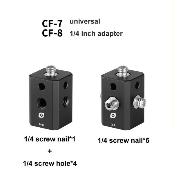 

tripod heads mini 1\4 hole universal adapter microphone small light 1\4" nail arm mount adapters 5 interface 360
