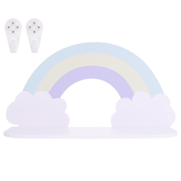 

hooks & rails 1pc nordic style wall hanging pendant colored clouds design shelf