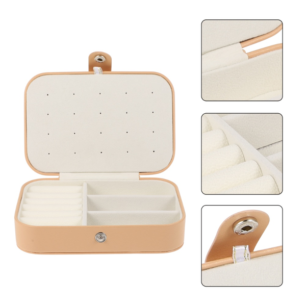 

storage boxes & bins small jewelry box necklace ring case travel organizer girls gift