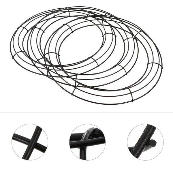 

decorative flowers & wreaths 3pcs diy wreath frame decor loop flower hanging for home