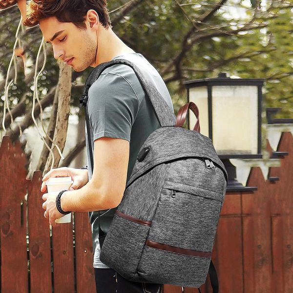 

backpack anti-thief usb men 15.6inch lapfor fashion school bag boy girls travel