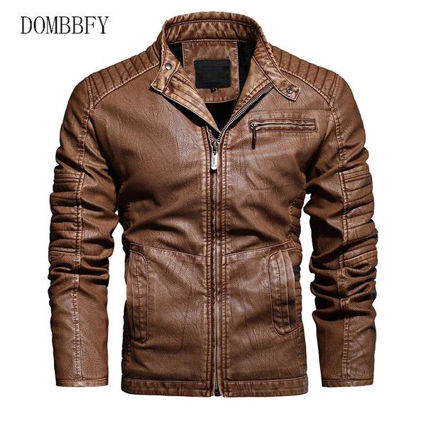 

men's jackets men faux leather jacket plus velvet thick warm winter coats male biker motercycle windbreaker chaqueta, Black;brown