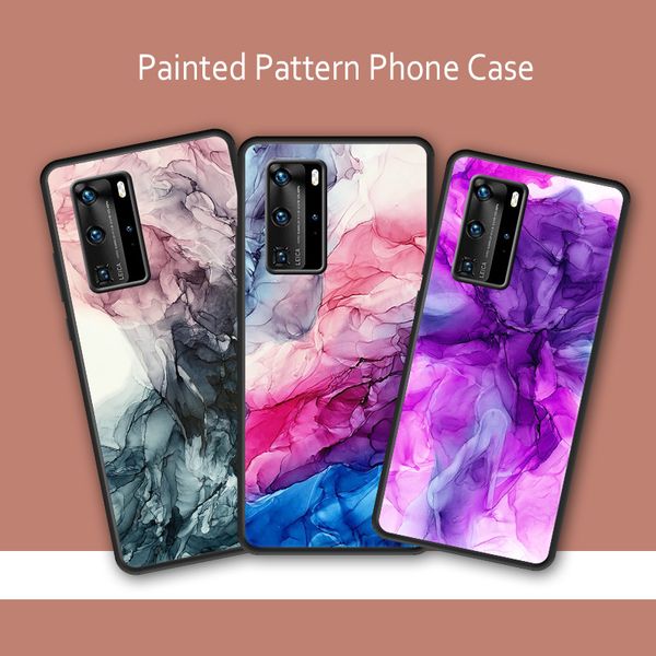 Proteggi schermo per cellulare Custodia in vernice fantasia per Huawei Nova 5T P20 Pro P40 Lite Custodia protettiva per telefono per Huawei P30 Pro Lite