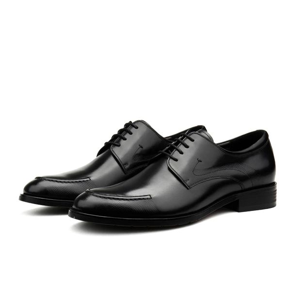 Глубокий евро крупный черно -коричневый офисный бизнес подлинный кожаный оксфордский мужские туфли обувь c a