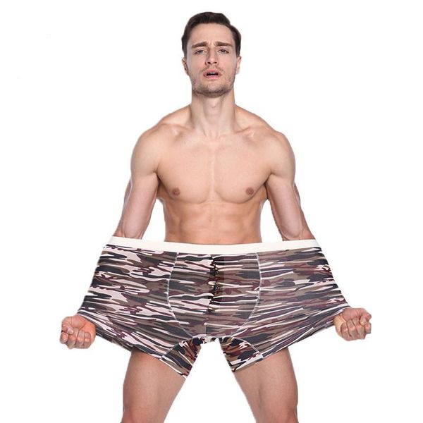 

underpants 6xl plus size 2pcs men's long leg sports boxer shorts underwear crotch protection camouflage pattern 95% cotton, Black;white