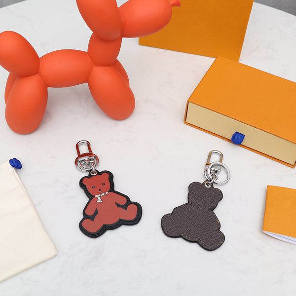 

fashion keychain key buckle letter animal design handmade leather keychains men women bag pendant accessories13 option quality, Silver