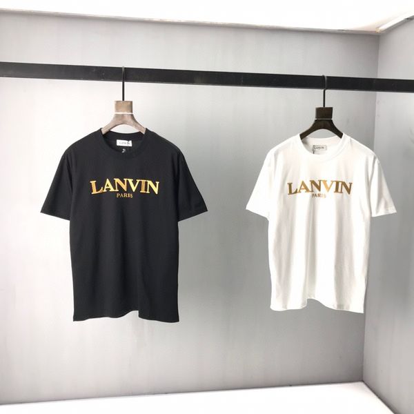 

2021ss spring and summer new high grade cotton printing short sleeve round neck panel t-shirt size: -l-xl-xxl-xxxl color: black white a662, White;black