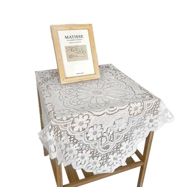 

mats & pads white lace coffee table tablecloth dust-proof cover tv cabinet household