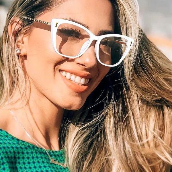 

retro cat eye glasses frames women square men eyeglasses optical customized glassess eyewear sunglasses, White;black