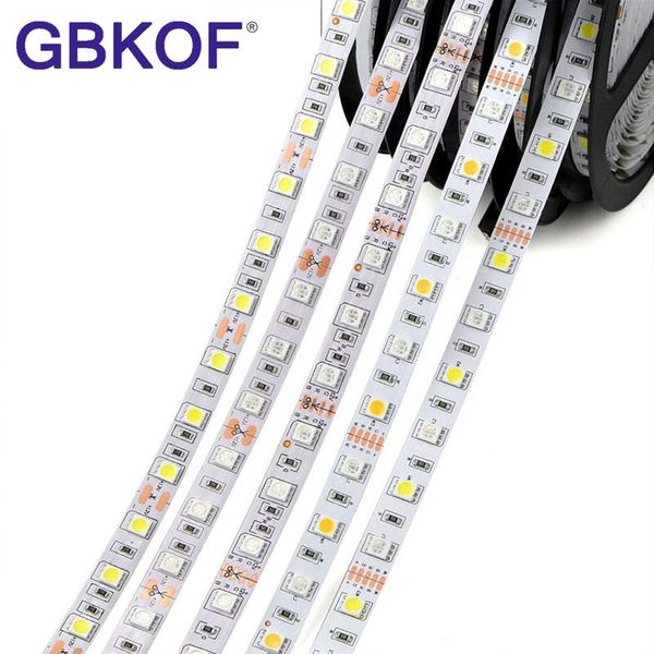 

strips led strip dc12v 60leds/m flexible light rgb rgbw 300leds 5m/lot