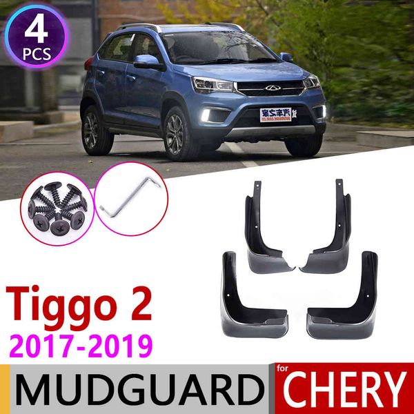 

4pcs for chery tiggo 2 3x 2019 front rear car mudflap fender mud flaps guard splash flap mudguards accessories