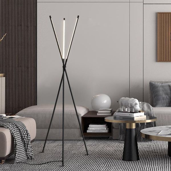 

minimalist floor lamp nordic room decor modern led living lights bedroom designer indoor lighting tripod lamps