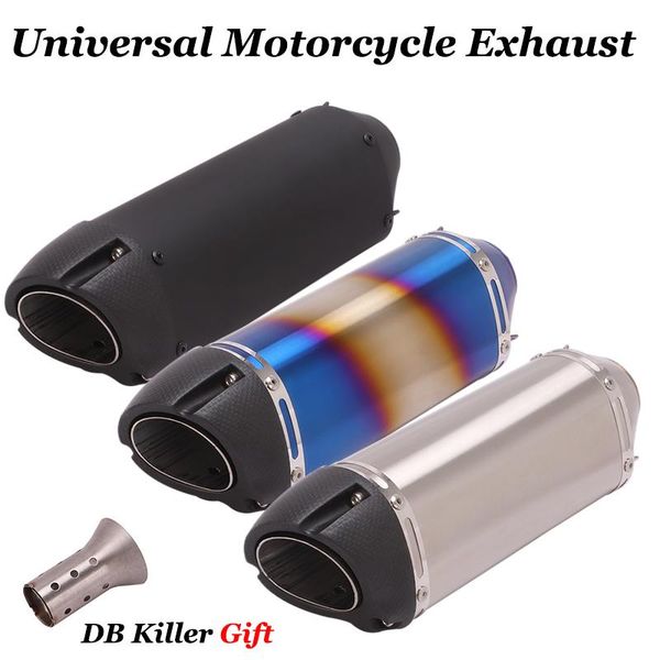 

motorcycle exhaust system universal pipe escape moto modified 51mm muffler db killer for yoshimura r3 r25 cbr150 cbr125 z250 msx125 max