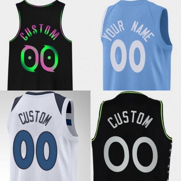 

timberwolves custom 2020-21 jersey black