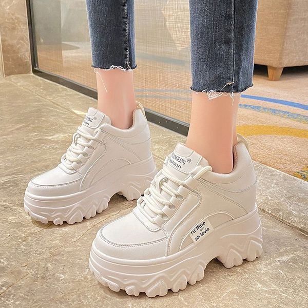 

Women Sneakers Winter Warm Shoes Platform Casual Shoes Woman Comfortable Breathable Female Chunky Sneakers Chaussure Femme, White