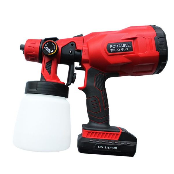 

professional spray guns 550w 18v electric cordless gun household paint sprayer high pressure flow control easy airbrush