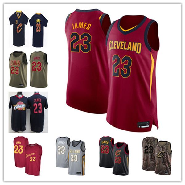 

custom mens women youth clevelandcavaliers23 lebronjames white red throwback city basketball jersey, Black