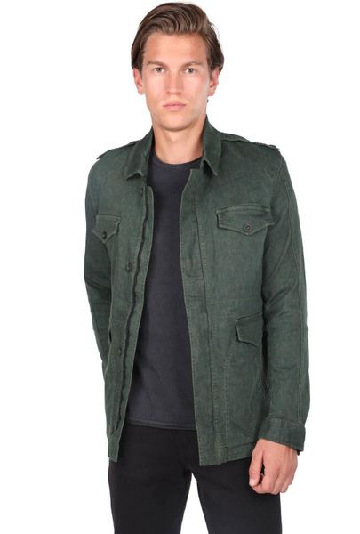 

men's jackets men crew neck green pocket detail straight ceket, Black;brown